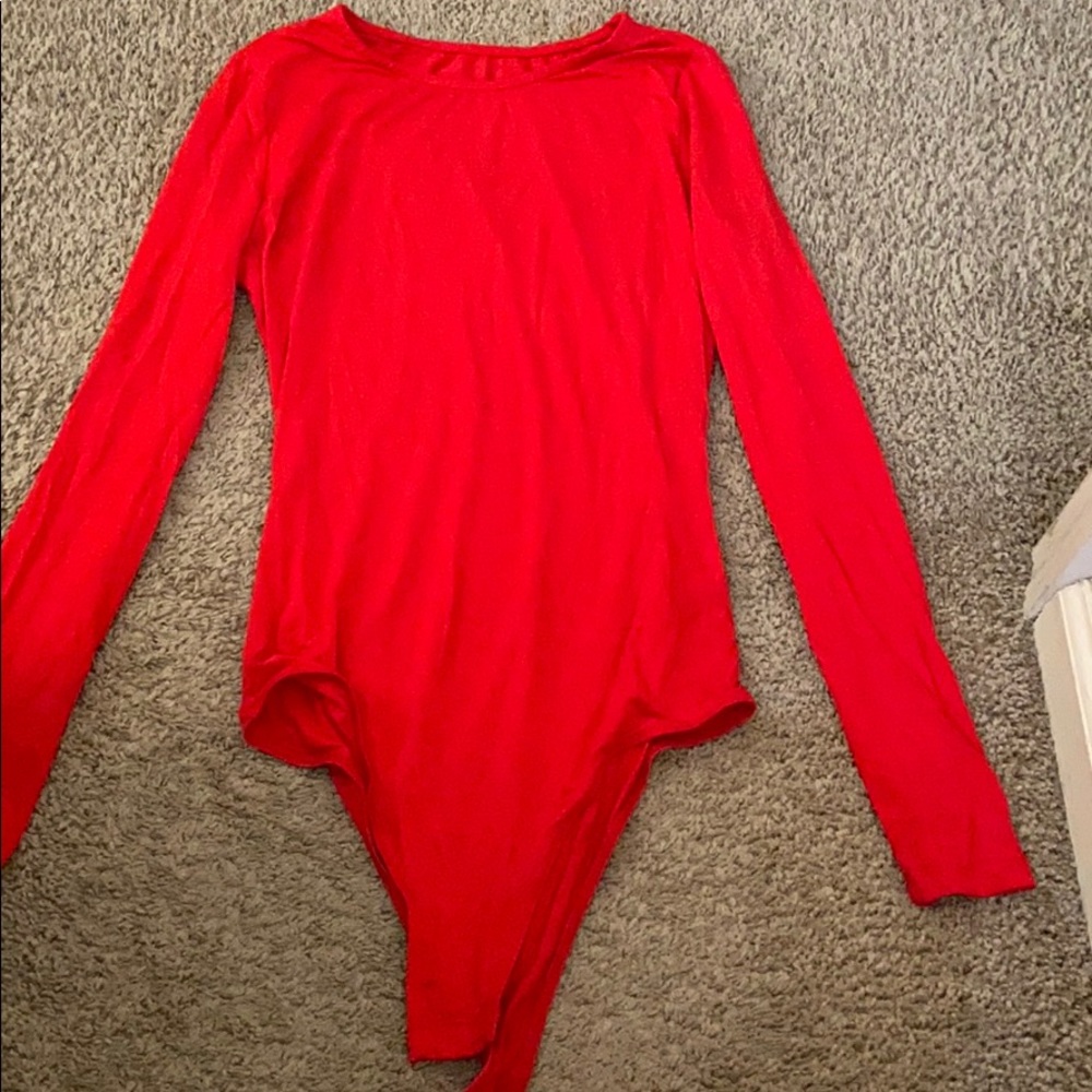 RED BODYSUIT NEVER WORN! But tag is off.